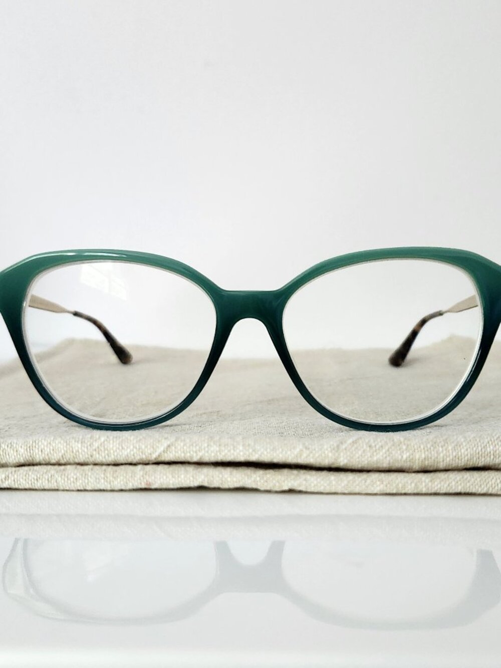 Prada Eyeglass Frames — Green/Tortoiseshell | UFU-101 | 54-16-140